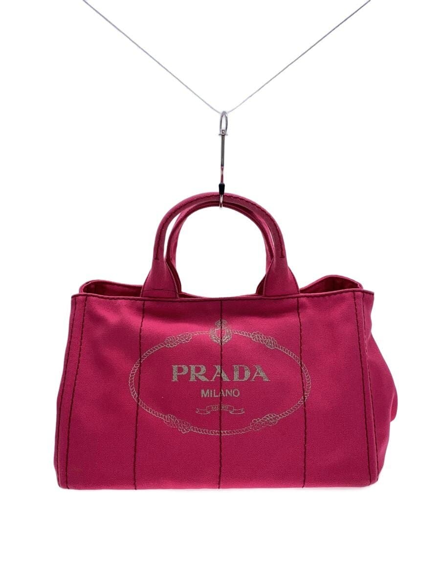 PRADA Tote Bag Cotton PNK