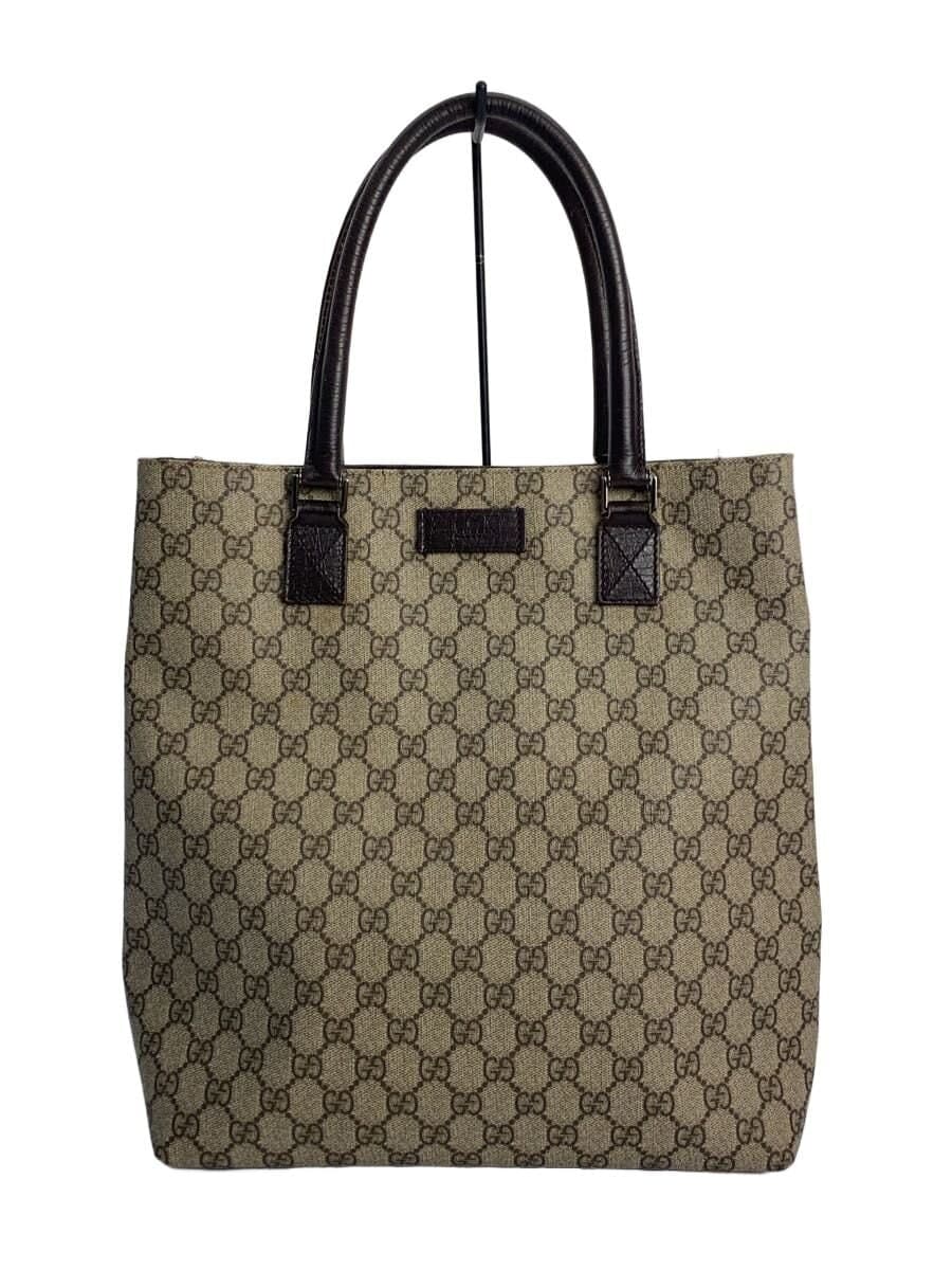GUCCI Tote Bag GG Supreme PVC BRW 131220