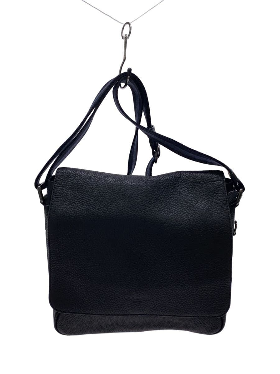 COACH Shoulder Bag Leather BLK Solid 54838