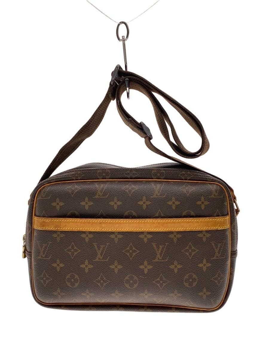 LOUIS VUITTON Reporter PM Monogram Canvas PVC Brown Allover Pattern M45254