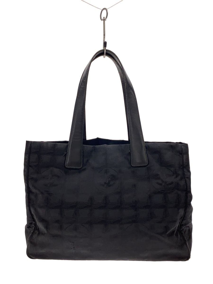 CHANEL Tote Bag Nylon Black New Travel Line
