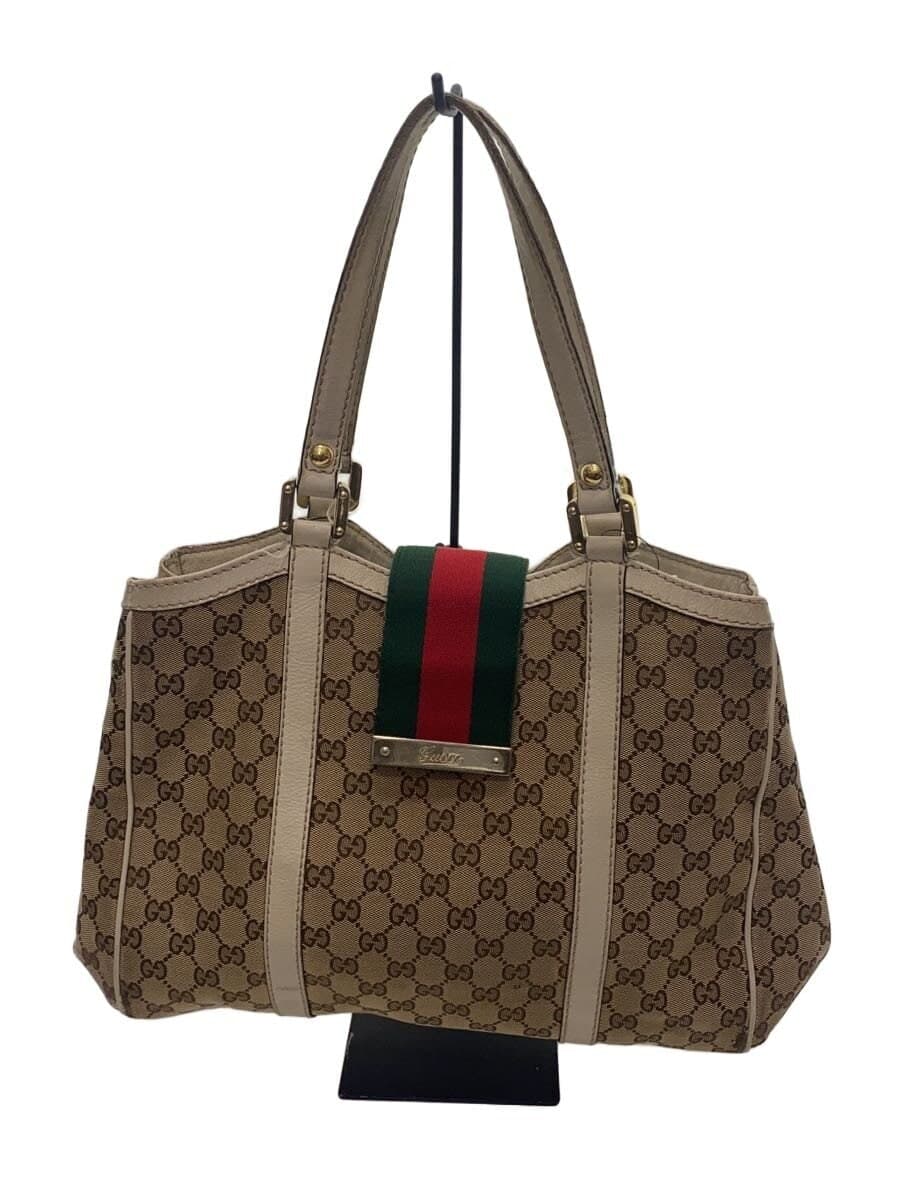 GUCCI Tote Bag_Sherry -- BEG Allover Pattern 233609