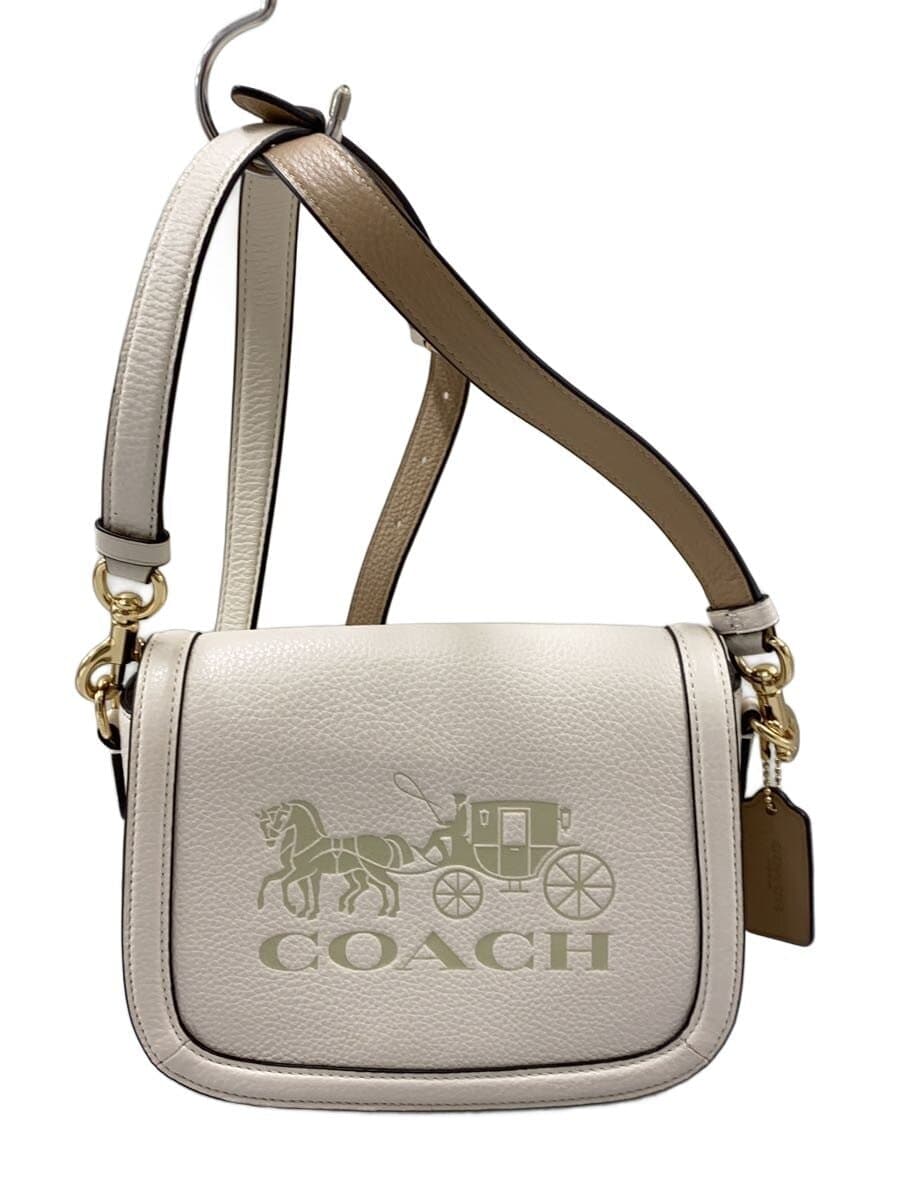 COACH Shoulder Bag WHT C4058