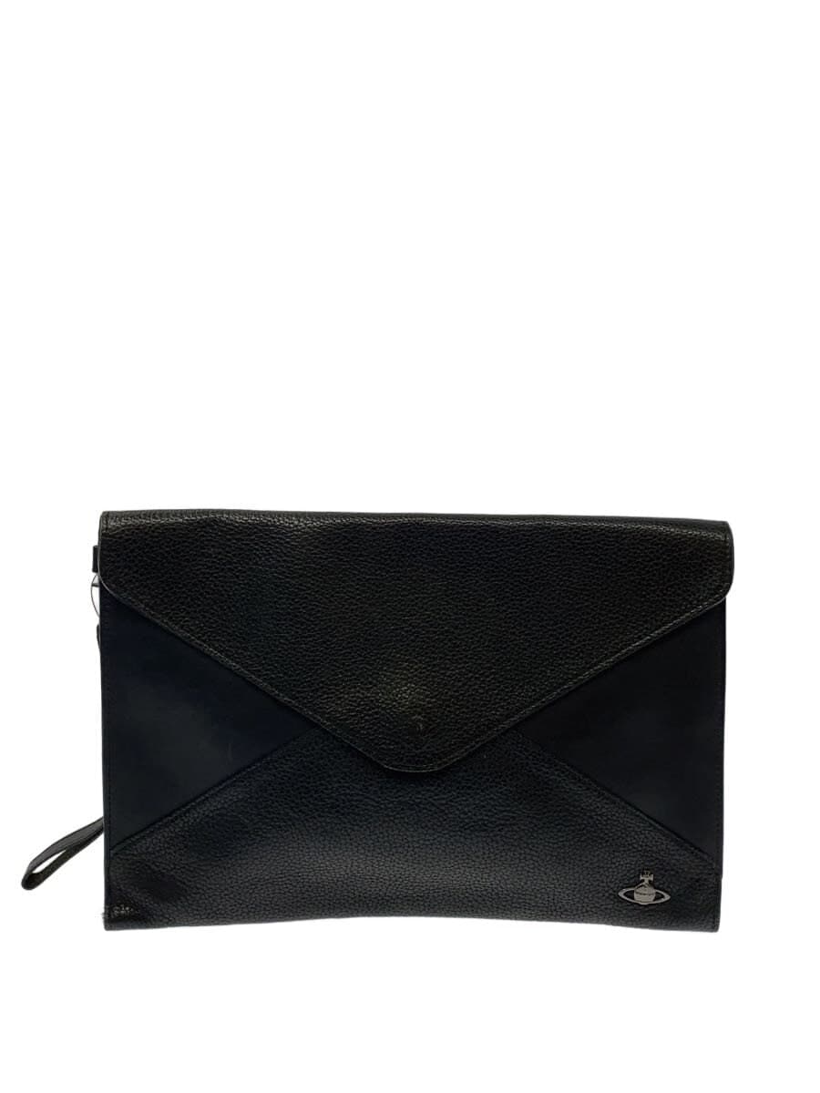 Vivienne Westwood Clutch Bag Leather BLK