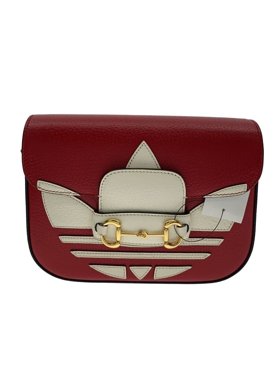 GUCCI Shoulder Bag Leather RED 658574