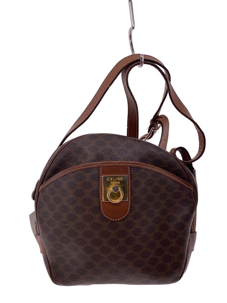 CELINE Shoulder Bag BRW All Over Pattern