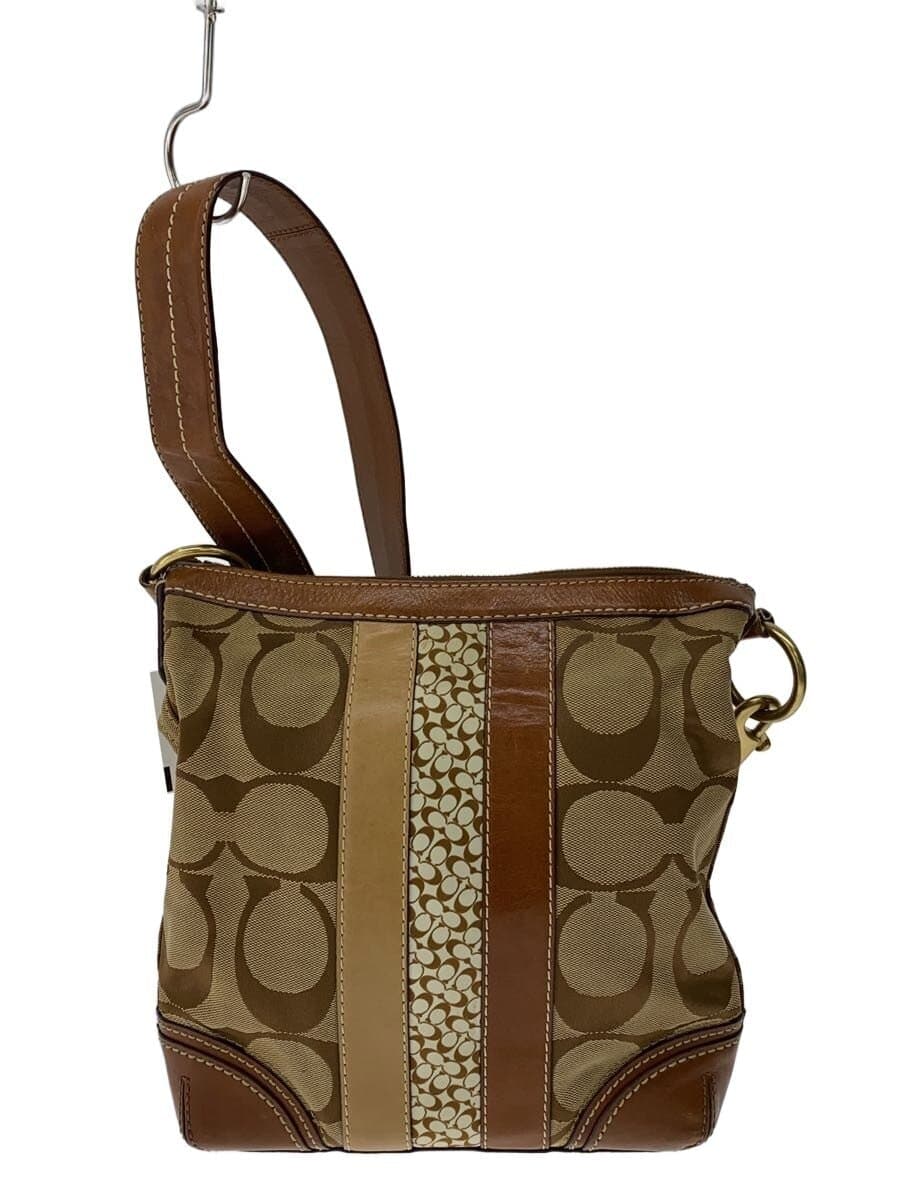 COACH Shoulder Bag BRW All Over Pattern 10542