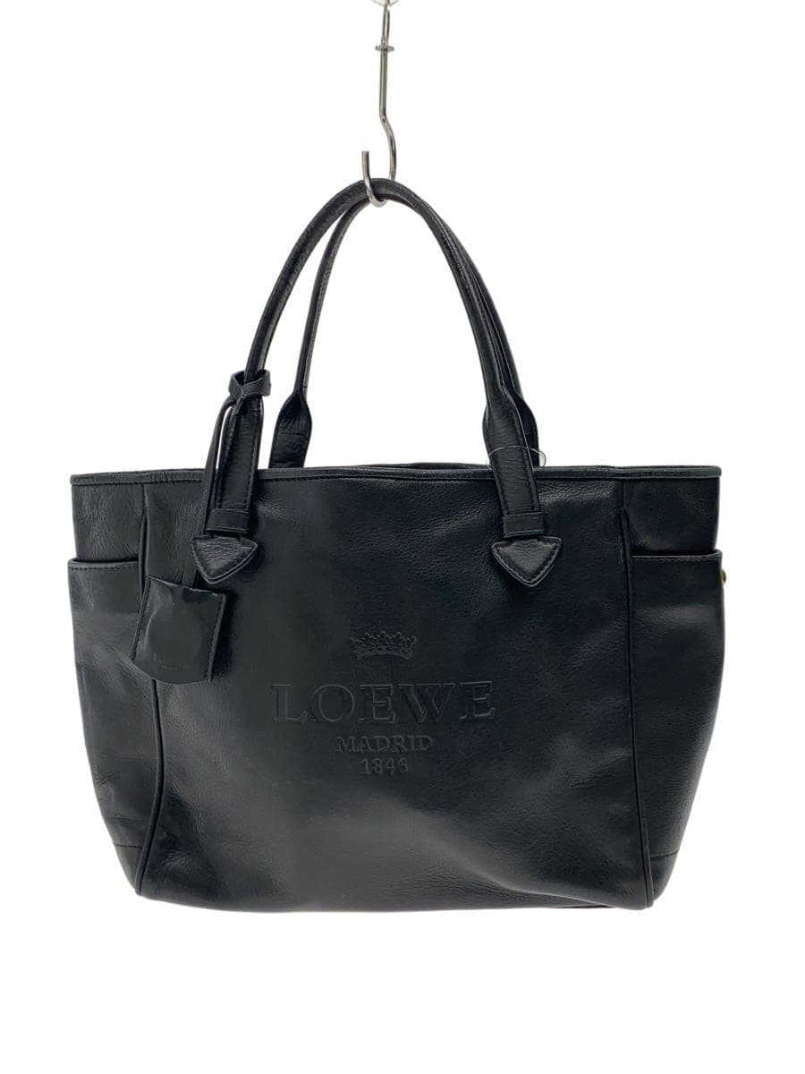 LOEWE Tote Bag Leather BLK