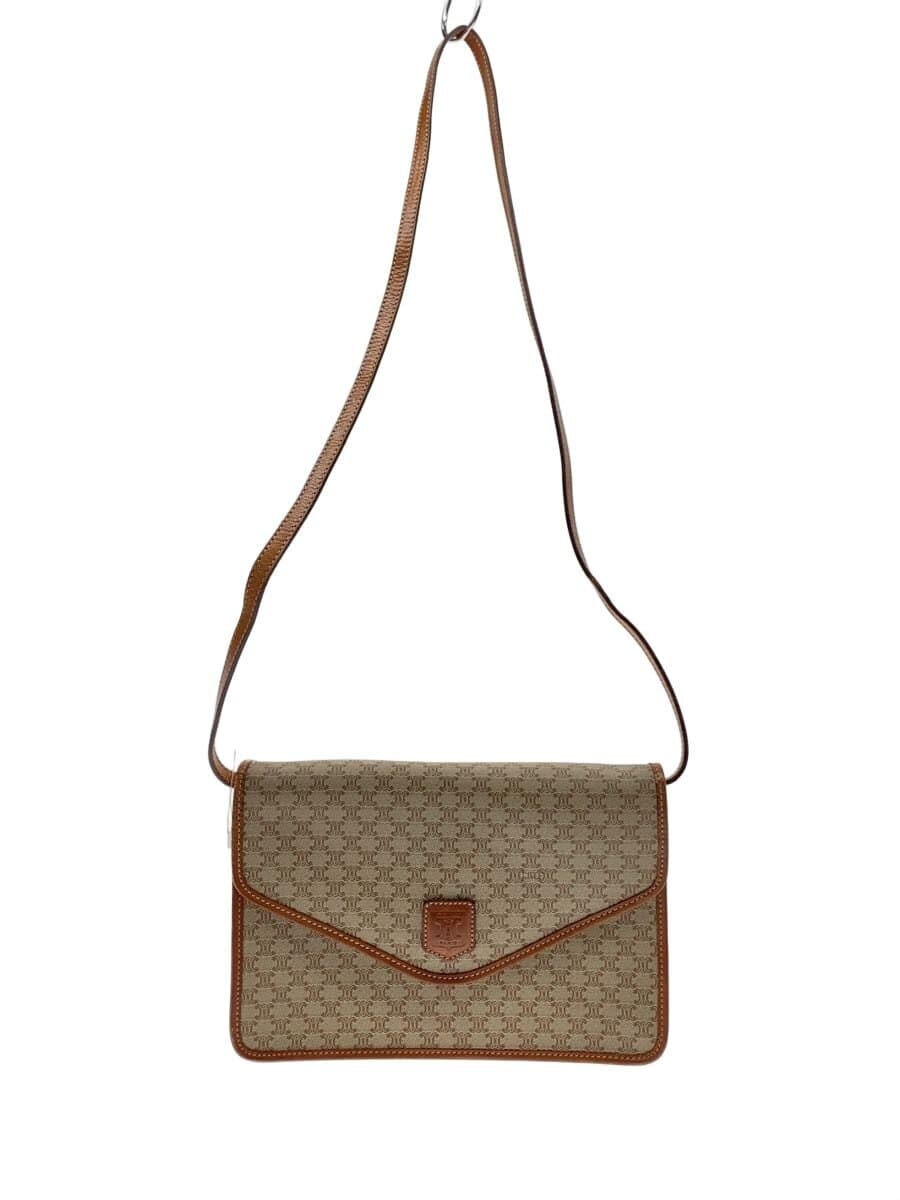 CELINE shoulder bag -- BEG all-over pattern