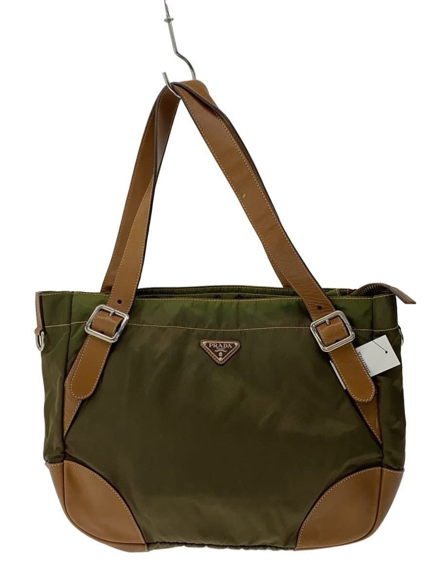 PRADA Shoulder Bag Nylon GRN BR3055