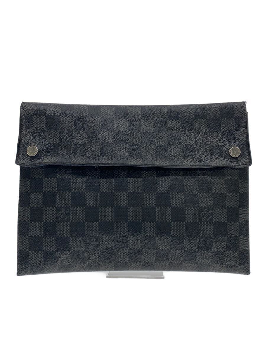 LOUIS VUITTON Alpha Triplo Pouch_Damier Graphite PVC BLK