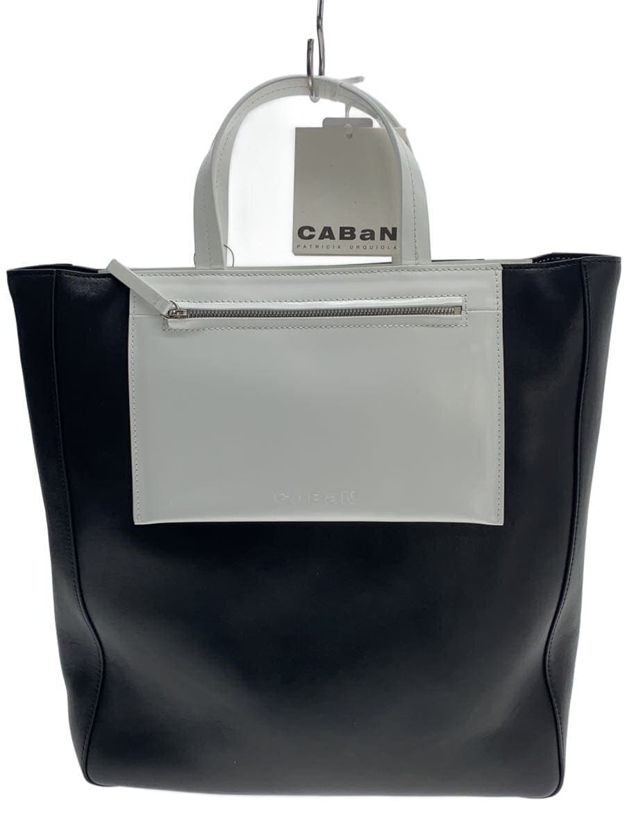 CA Ba N Tote Bag Leather BLK 49-03-31-03003-k