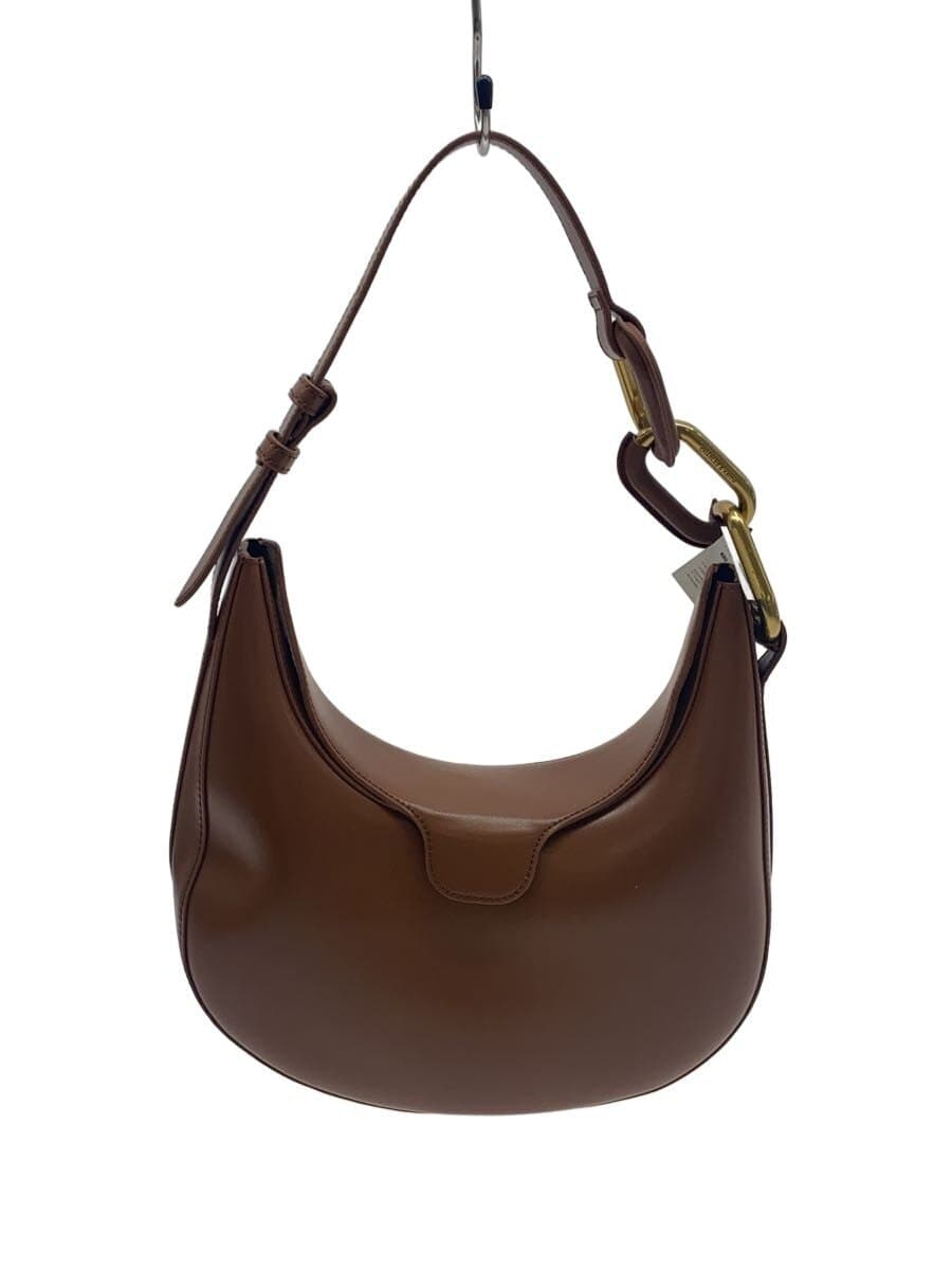 CHARLES&KEITH Kora Metallic Accent Moon Bag Shoulder Bag -- BRW Solid 40782486