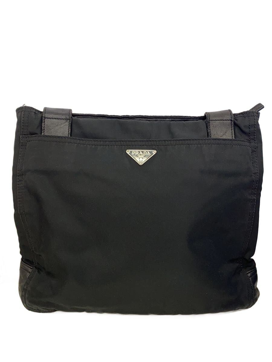 PRADA Shoulder Bag Nylon BLK Solid