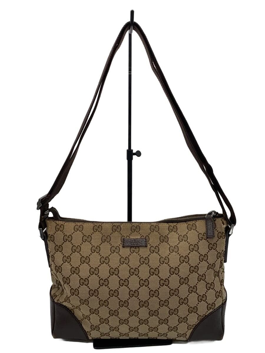 GUCCI Shoulder Bag_GG Canvas Canvas BRW Allover Pattern 114273