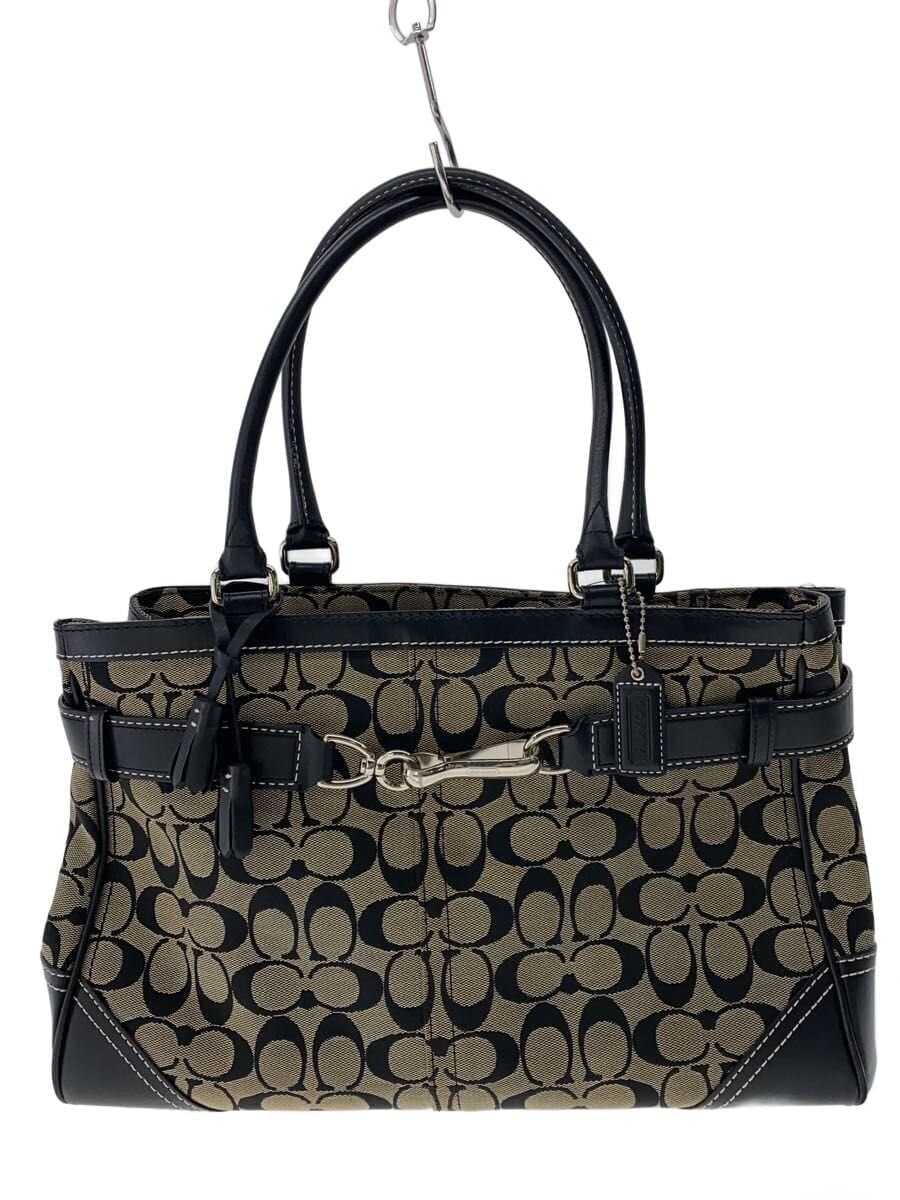 COACH Bag BLK All Over Pattern J05J-8K07