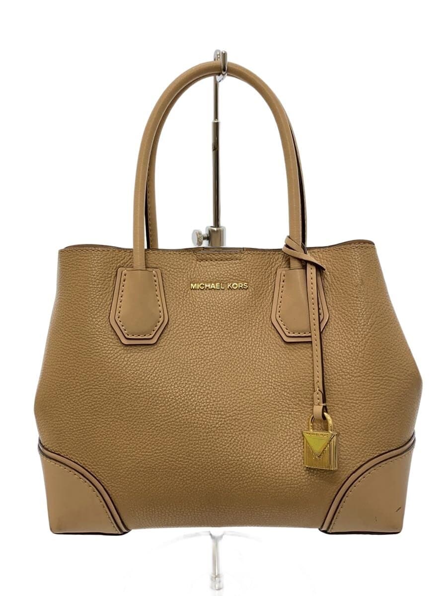 MICHAEL KORS Handbag Leather BEG Solid