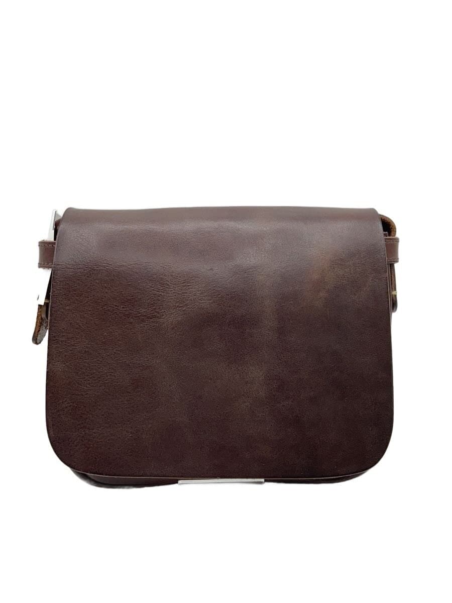 SLOW Shoulder Bag Leather Brown Solid