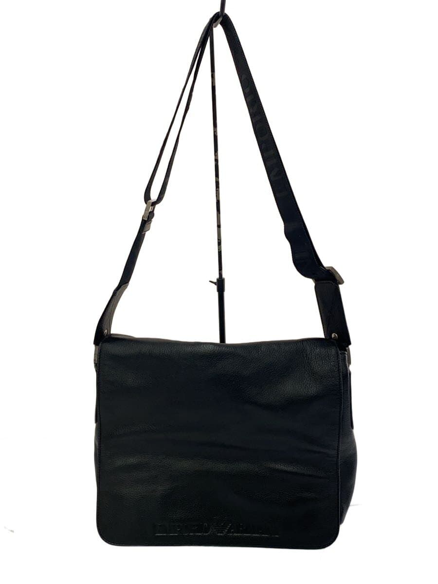 EMPORIO ARMANI Shoulder Bag Leather BLK