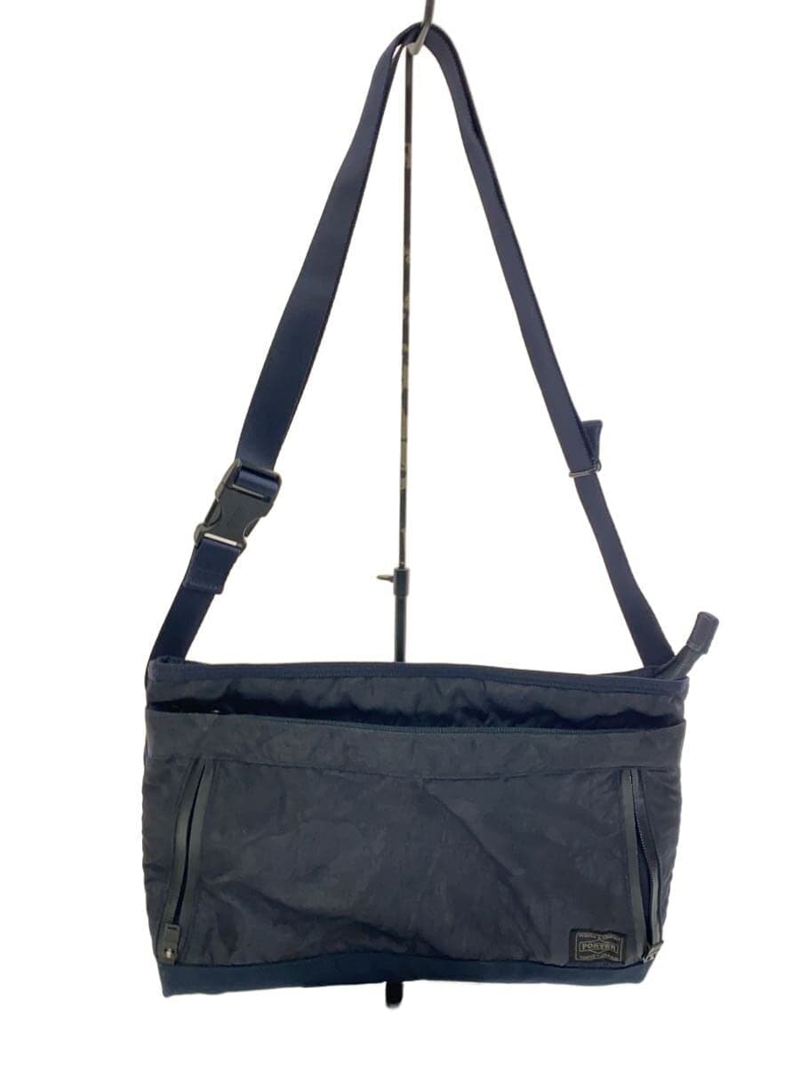 PORTER shoulder bag nylon navy plain