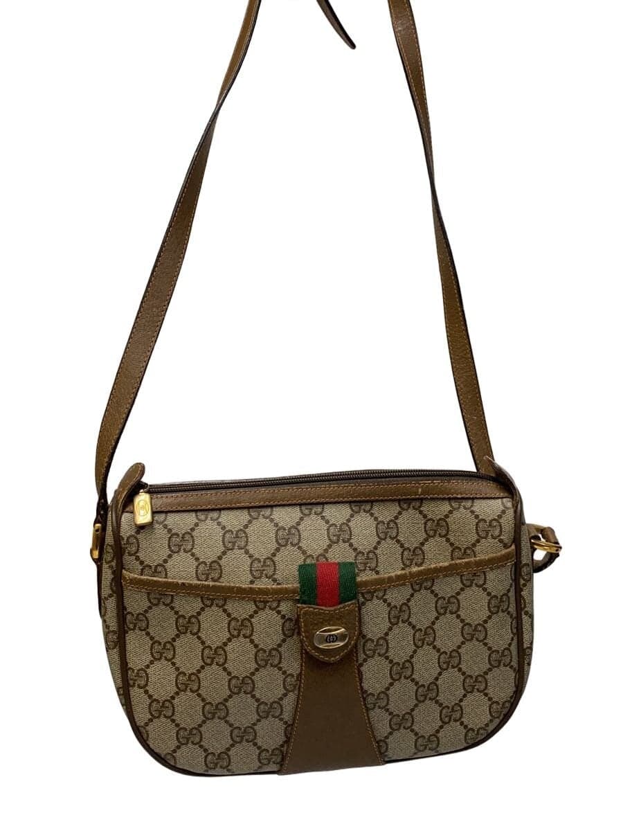 GUCCI Shoulder Bag BRW All Over Pattern