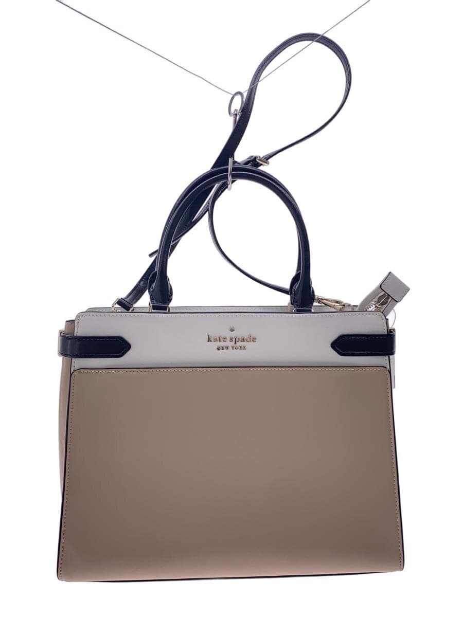 kate spade new york Shoulder Bag Leather BEG D411