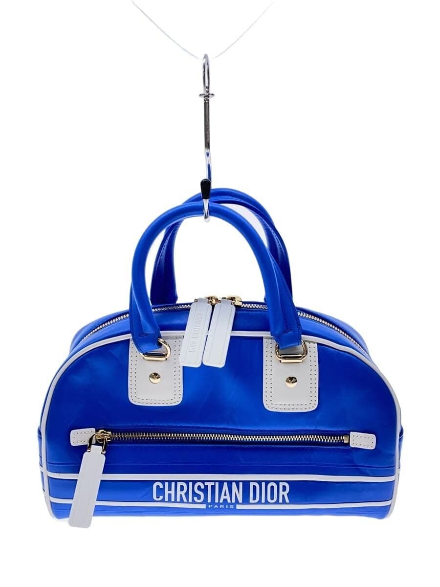 Christian Dior Handbag Leather BLU