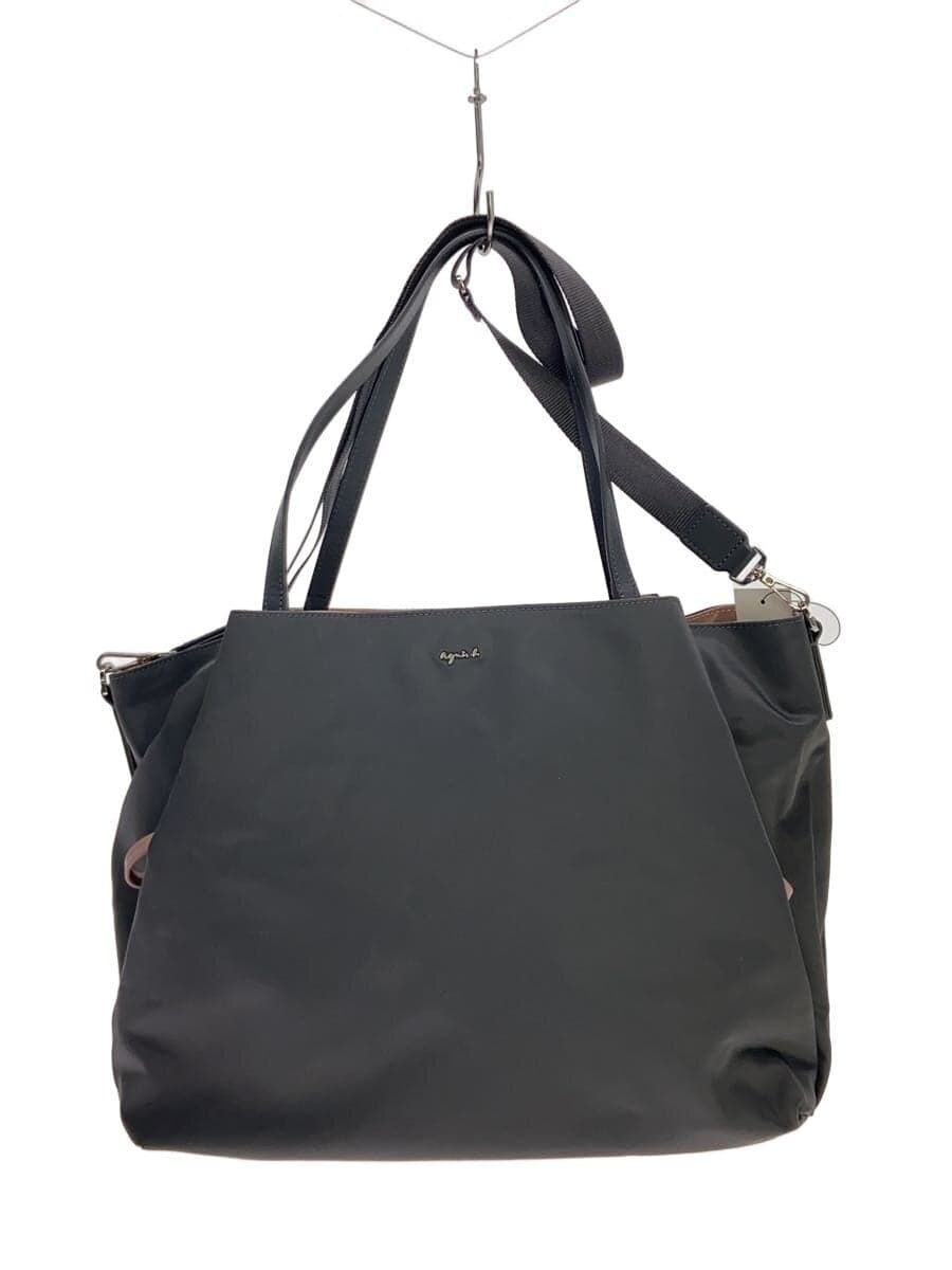 agnes b. shoulder bag -- GRY solid color