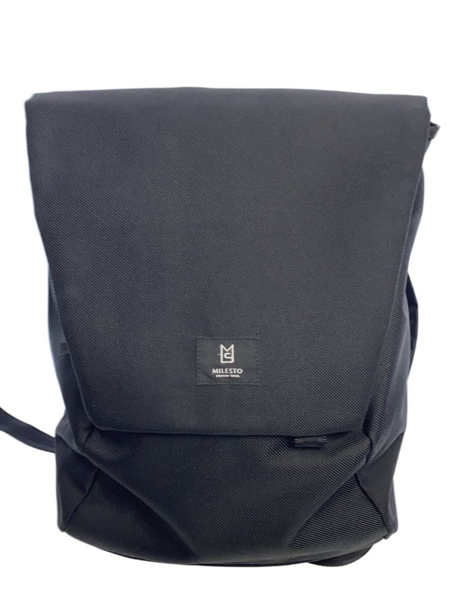 MILESTO Backpack Black Solid Milesto