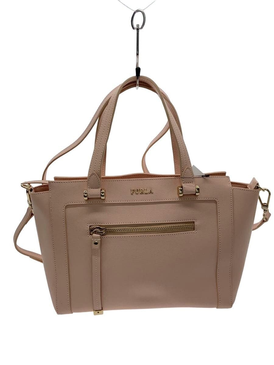 FURLA Handbag Leather PNK Solid di204