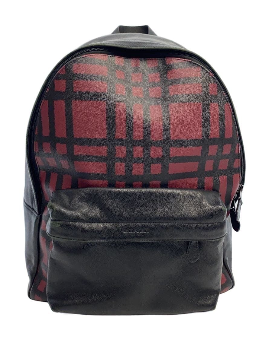 COACH Backpack Leather Black F11164 Corner Scuff Many COACH