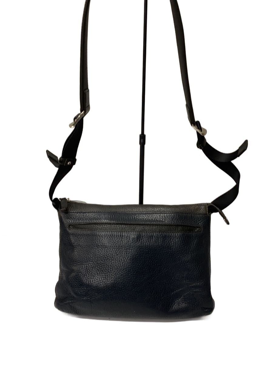 FUJITAKA Shoulder Bag Leather GRY Solid