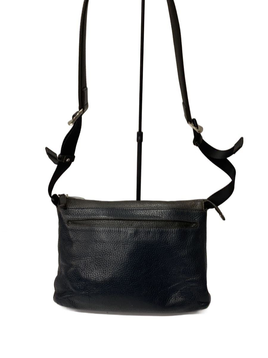 FUJITAKA Shoulder Bag Leather GRY Solid