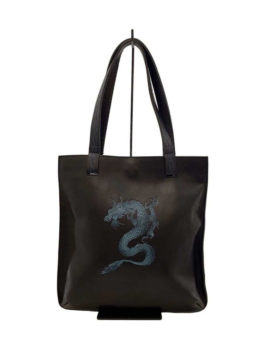 Jean Paul Gaultier Tote Bag Leather BLK