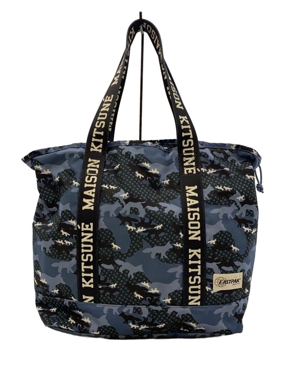 MAISON KITSUNE Tote Bag Nylon NVY Camouflage