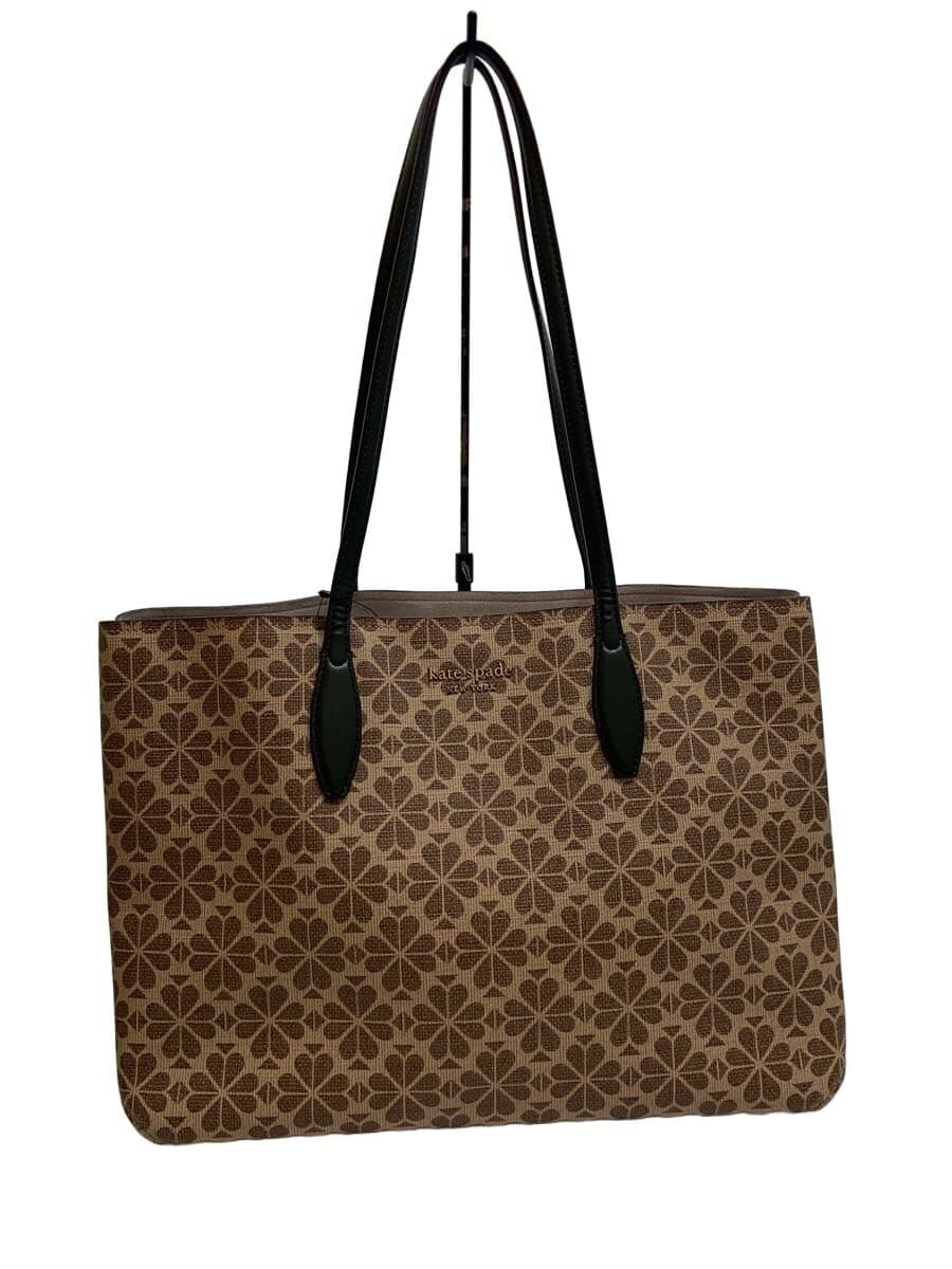 Kate Spade New York Flower-Coordinated Canvas Tote Bag Canvas Navy Floral Print