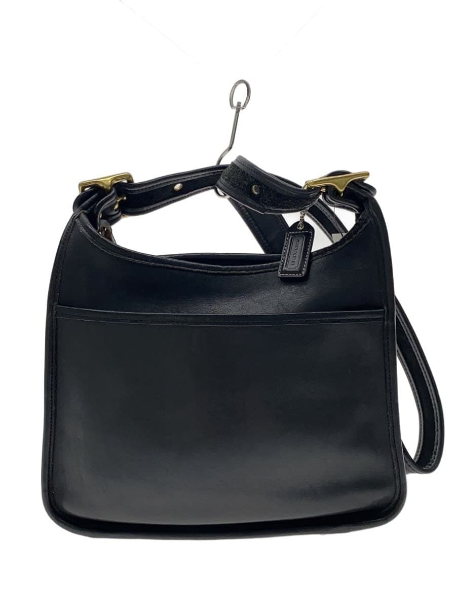 COACH Old Shoulder Bag_Classic_Legacy Cowhide BLK 9966