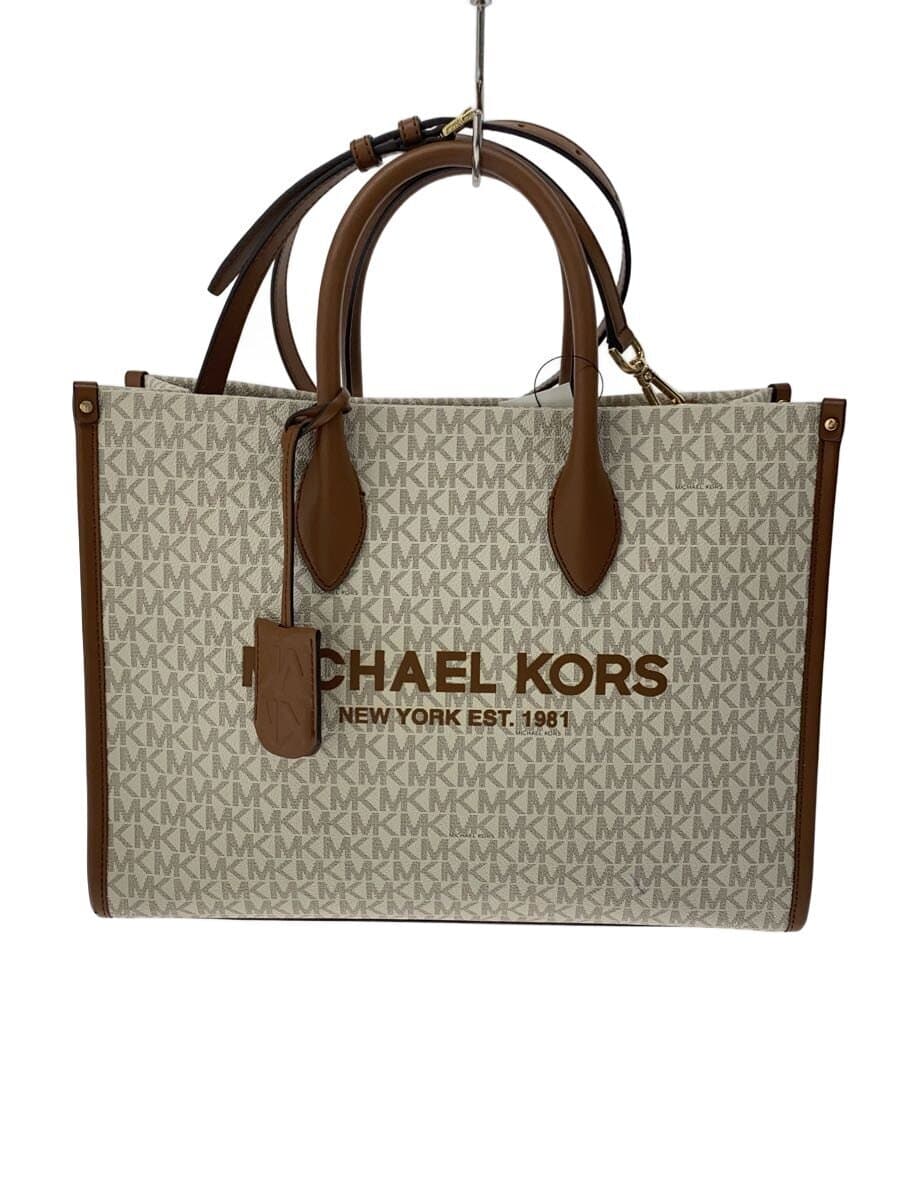 MICHAEL KORS Tote Bag PVC BEG All Over Pattern 35F2G7ZT2B