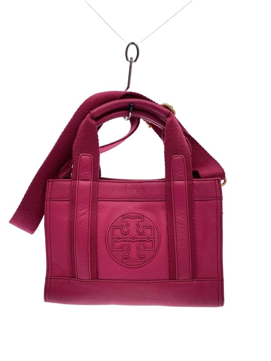 TORY BURCH Tote Bag Leather Pink