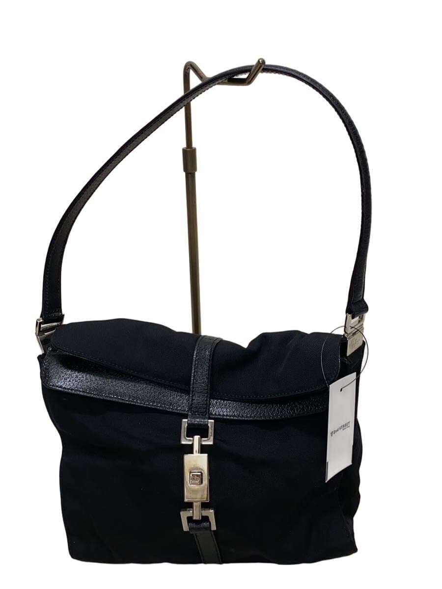 GUCCI handbag nylon black plain