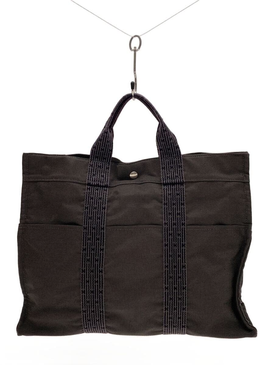 HERMES tote bag canvas GRY