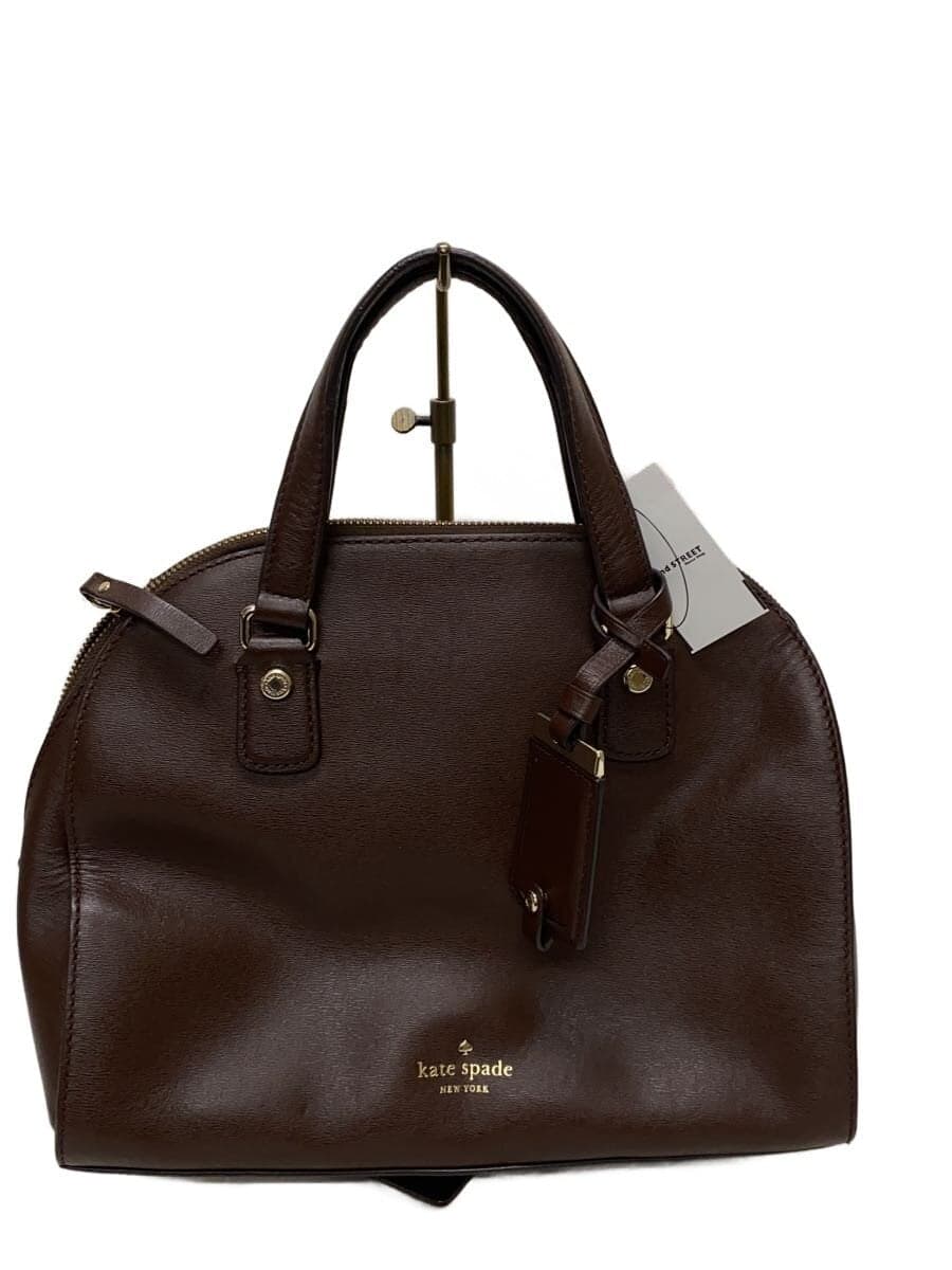 Kate Spade New York Shoulder Bag Leather BRW Solid Color