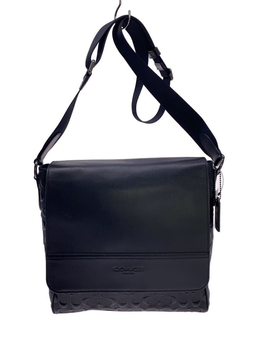 COACH Shoulder Bag Leather BLK F73340