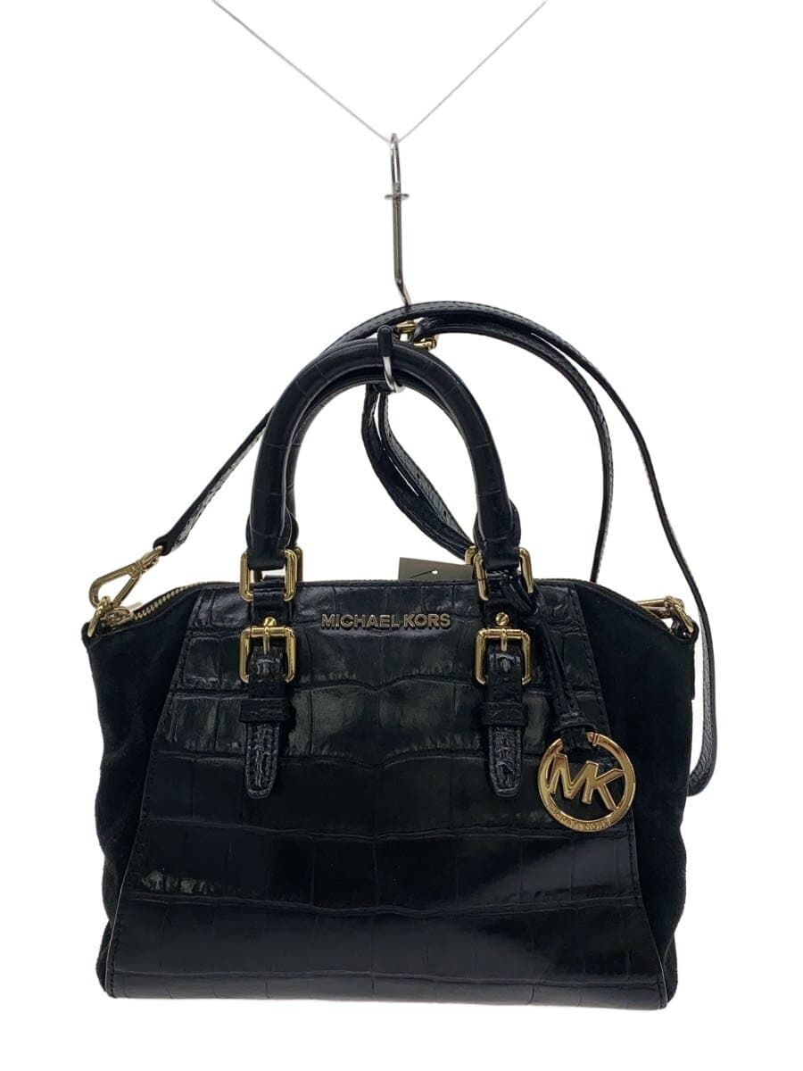 MICHAEL KORS Shoulder Bag Leather BLK DI-1706