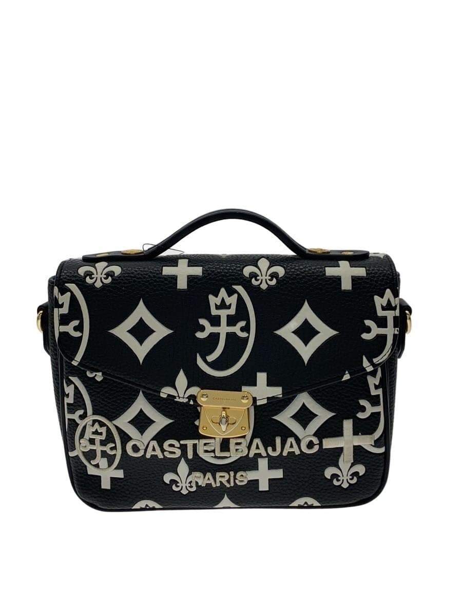 CASTELBAJAC Shoulder Bag BLK All Over Pattern 068131