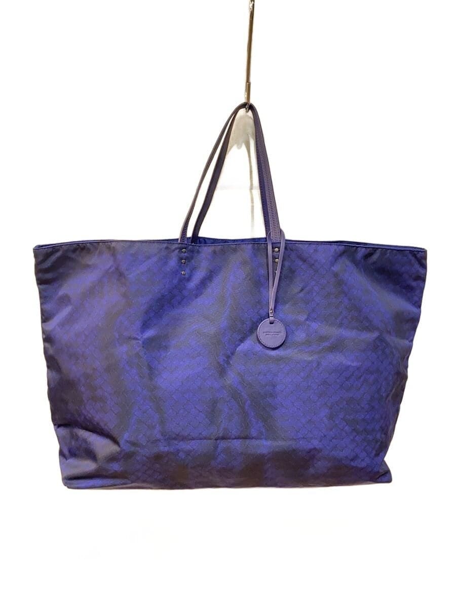 BOTTEGA VENETA Tote Bag Nylon NVY All Over Pattern