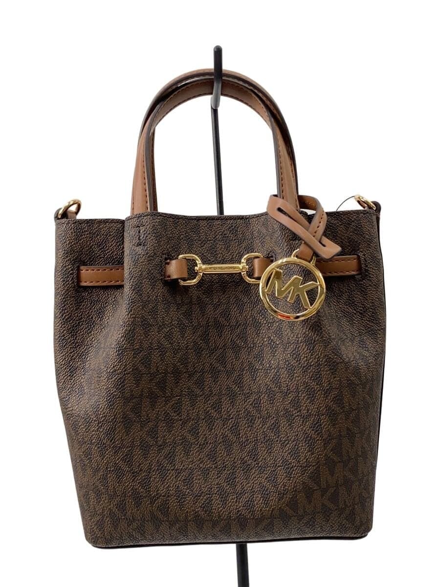 MICHAEL KORS Shoulder Bag Leather Brown All Over Pattern 35S5G2ZC5b200 Crossbody Small 2-Way