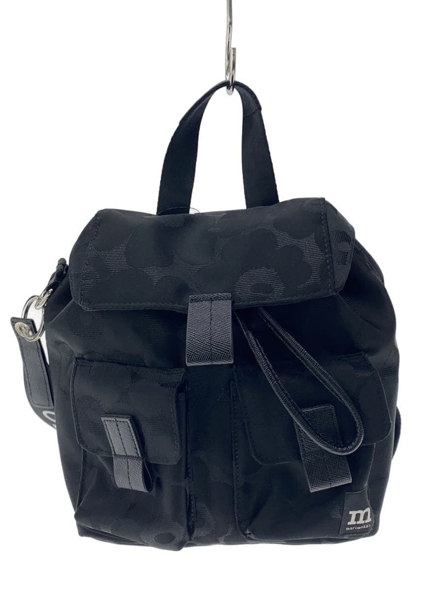 marimekko Backpack Nylon BLK All Over Pattern EVERYTHING BACKPACK S UNIKKO