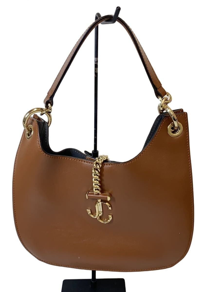 JIMMY CHOO Handbag Leather BRW Solid