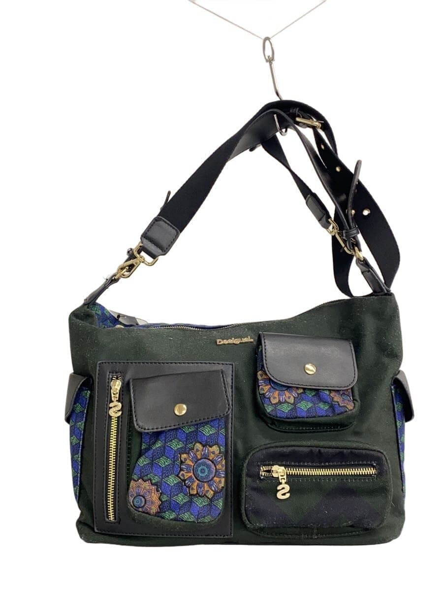 Desigual Shoulder Bag Polyester NVY All Over Pattern